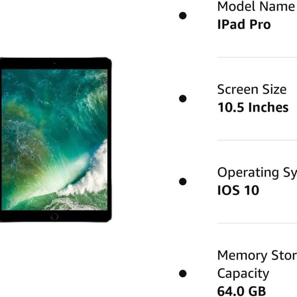 Apple 2017 iPad Pro (10.5-inch, Wi-Fi, 64GB) Space Gray Great Condition - Picture 2 of 14